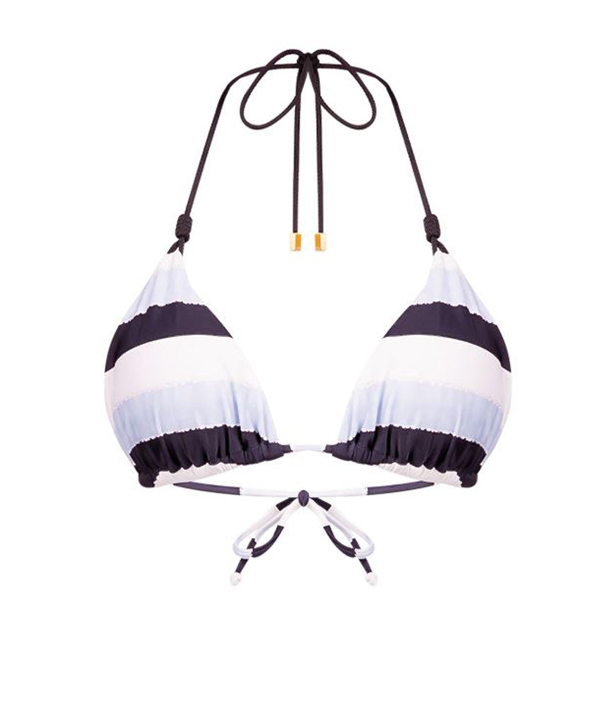 Load image into Gallery viewer, Sea Glass Loop Tri Bikini Top - Bikini Top
