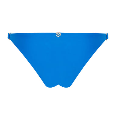 Solid Amalfi Detail Brazilian Bikini Bottom - Bikini Bottom