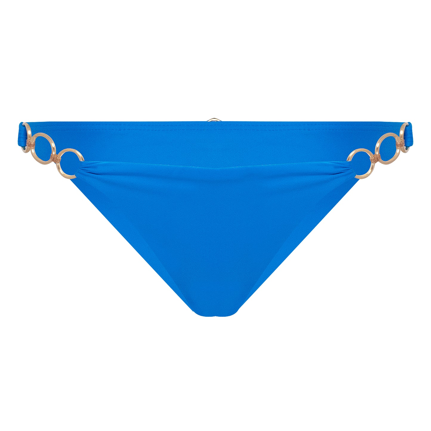 Load image into Gallery viewer, Solid Amalfi Detail Brazilian Bikini Bottom - Bikini Bottom
