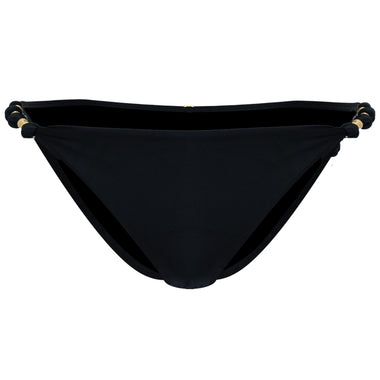 Solid Paula Full Bottom Black - Bikini Bottom