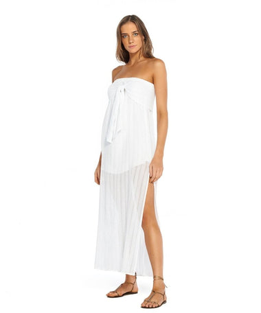 Solid Tess Strapless Dress White - Dress