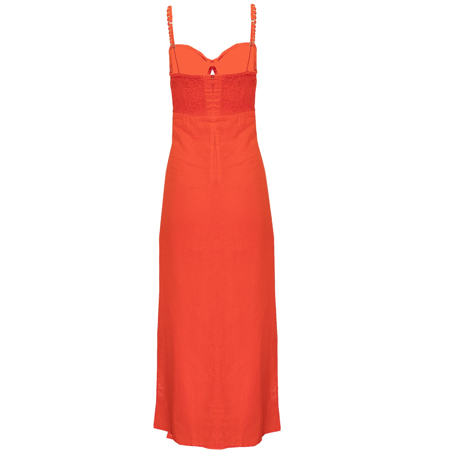 Load image into Gallery viewer, Solid Tricia Long Dress Coral - Dress
