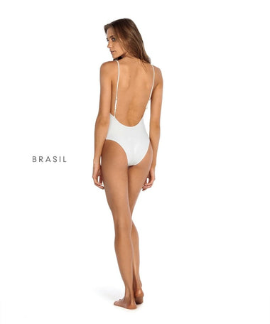 Tamarindo Rosie Brazilian Cut One Piece White - One Piece