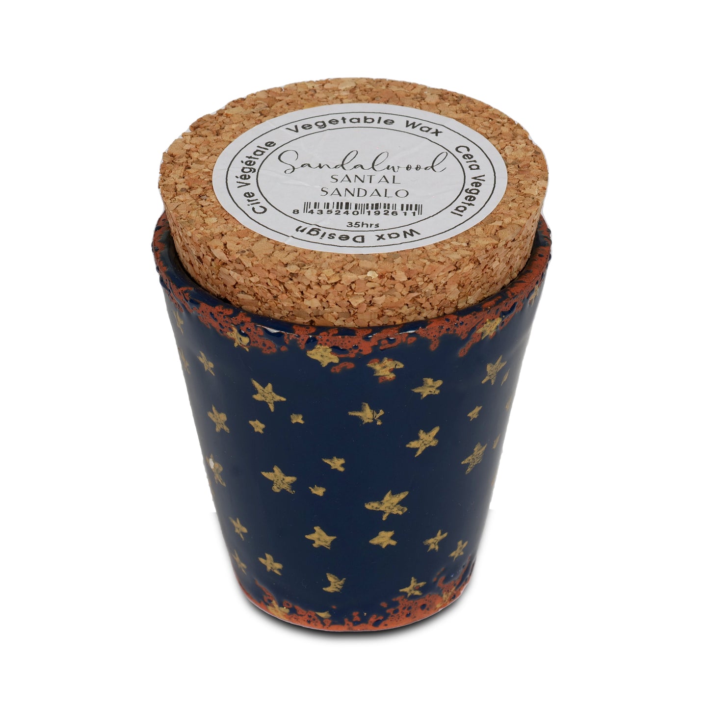 Navy Star Candle