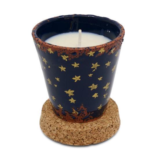 Navy Star Candle