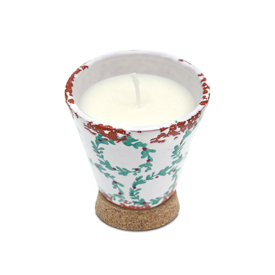 Load image into Gallery viewer, Holly Wreath Candle

